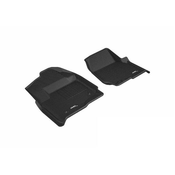 3D Maxpider 3D MAXpider L1FR10711509 R1 Kagu Floor Mat for Ford F-250; 350 & 450 2017 Super Duty Crew Cab - Black L1FR10711509